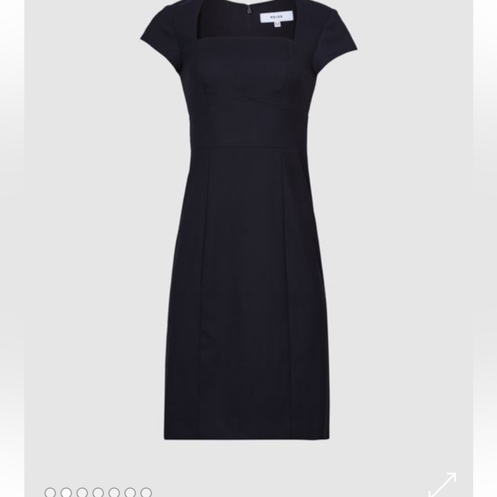 REISS HAISLEY TAILORED DRESS IN BLACK Size US 10 new - Picture 4 of 13
